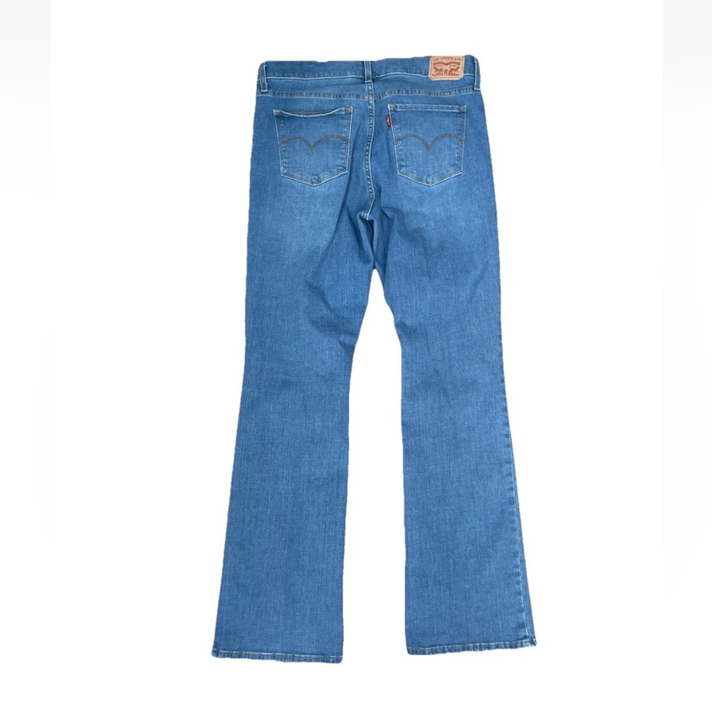 Levi’s 315 Shaping Boot Cut Jeans Size 31 Light Wash High Rise Stretch - Picture 3 of 6